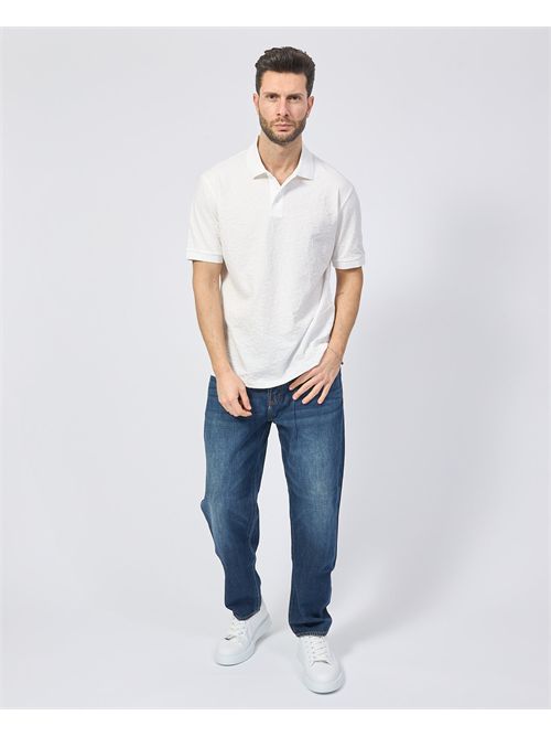 Armani Exchange Polo in mercerised fabric ARMANI EXCHANGE | XM000477-AF10337F0015